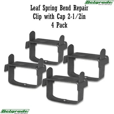 Leaf Spring Bend Repair Clip with Cap 2-1/2in 4 Pack - Image 1 of 4