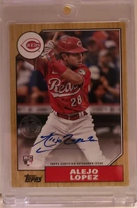 2022 Topps '87 Topps Autographs Alejo Lopez S2 - Picture 1 of 2