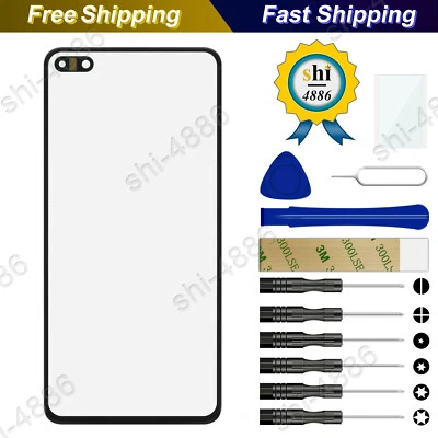 For Huawei P40 / P40 ANA-NX9 / P40 ANA-LX4 Front Outer Glass Lens Screen +Tools - Image 1 of 4