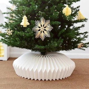 Christmas Tree Skirt White for Home Decor Tree Mat for Holiday New Year Home - Picture 1 of 4