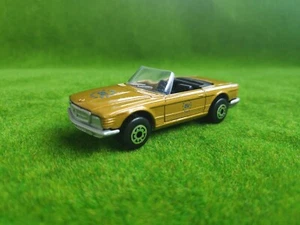diecART - Matchbox Mercedes 350SL 1974 MB6 Bulgarian Base - Gold / Black / EU - Picture 1 of 6