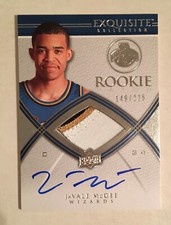 JAVALE MCGEE 2008-09 UPPER DECK UD EXQUISITE RPA RC PATCH AUTO 149/225 LA LAKERS
