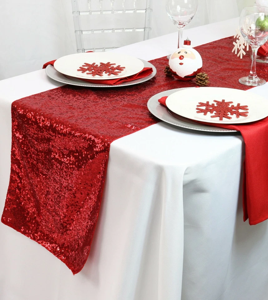 YCC Linens - 14 x 108 inch Glitz Sequin Table Runners for weddings and parties - Image 1 of 4
