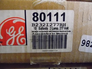 New GE #80111 B232I277RH  Electronic Ballast - ONE BALLAST Only   -    (1022) - Picture 1 of 1