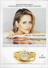 Rolex 1-Page Magazine Print Ad 2001 Renee Fleming Lady-Datejust