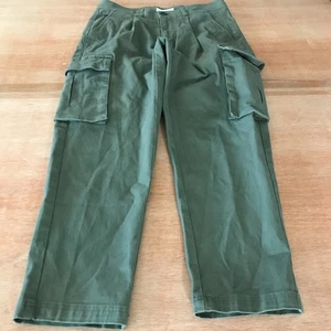 I Love Ugly Cargo Pants Men Small 30x24 Green Mid Rise Stretch Preppy - Picture 1 of 13