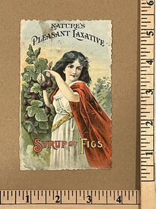 Syrup of Figs Nature's Pleasant Laxative Victorian Trade Card - Picture 1 of 2