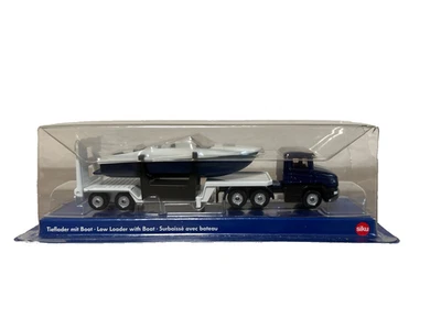 Siku Super   1691  Tieflader mit Boot - Bild 1 von 4