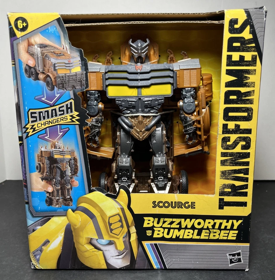Transformers Buzzworthy Bumblebee Rise Of The Beasts Scourge 8" Figure Hasbro - Image 1 of 4