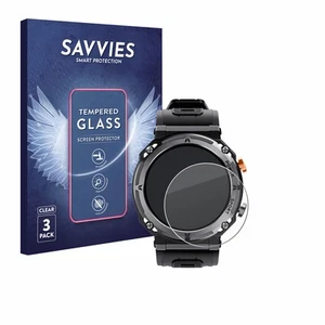 3x Savvies Schutzglas für Darmowade Smartwatch 1.39" Echt Glas Panzer Display - Zdjęcie 1 z 7