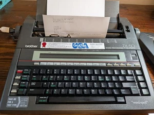Vintage Brother ZX-50 Elektrische Textverarbeitung Schreibmaschine - Bild 1 von 8