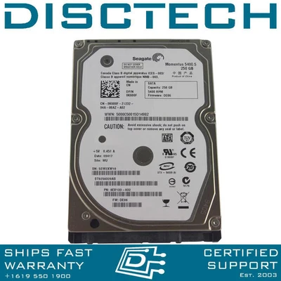 Seagate Momentus 5400.5 ST9250320AS SATA Hard Drive - Image 1 of 2