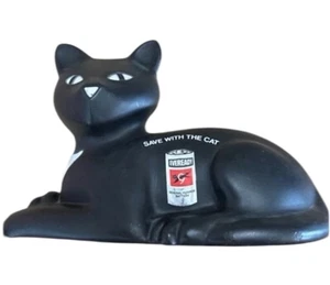 Vintage Sparschwein Black Cat Kitty Coin Bank Figur Eveready Batterie 8x5 - Bild 1 von 5