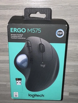 Logitech ERGO M575 Wireless Trackball Mouse – Ergonomic Design, Bluetooth & USB - Image 1 of 4