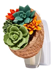 Bath & Body Works Succulent Wall Basket with Scent Control Plug Wallflowers NWT - Picture 1 of 6