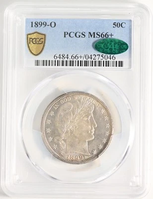 1899-O BARBER 50C PCGS MS 66+ - Image 1 of 4