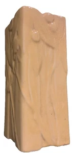 Vintage McCoy Kunstkeramik GELB Vase 10" ECKIG Art Deco Rarität - Bild 1 von 12