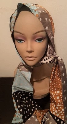 A Lovely Multicolor Polka Dotted Scarf - Image 1 of 4