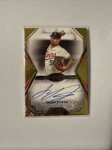 2025 Topps Tier One Jhoan Duran Tier One Talent Auto Lámina de Oro/199 Gemelos - Imagen 1 de 2
