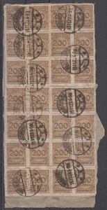 DR Briefstück Minr.28x 323B Magdeburg 15.11.23 senkr. 28er Block - Bild 1 von 1