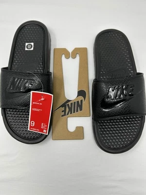 Nike Benassi JDI Men's Slide - Black/Black/Black, US 9 (343880-001) - Image 1 of 2
