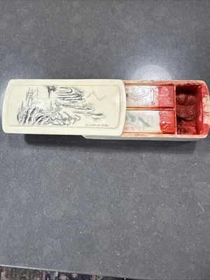 Винтажный китайский набор печатей/рубок - Изображение 1 из 4