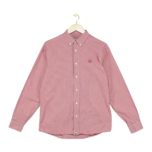 Pretty Green Gingham Check Shirt Mens Size S Red Classic Fit - Picture 1 of 15