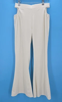 Pantalones de terciopelo casi famosos para mujer grandes pierna ancha corte cadera festival Rave Vegas Foto 1 de 4