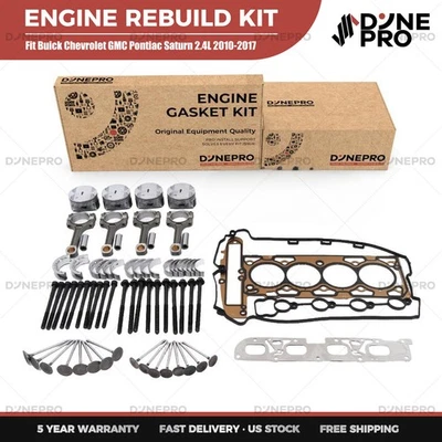 Kit de varilla de conexión y pistones para revisión de motor Chevrolet Malibu 08-14 Foto 1 de 4