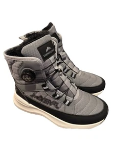 Snow Flying Grey Elastic Band Closure Faux-Fur Snow Winter Boots Women’s - Picture 1 of 5