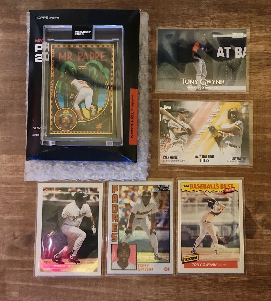 Tony Gwynn 批量-EFDOT 2020 项目、Topps 金色、Topps 银包 35 周年 — 第 1/4 张图片