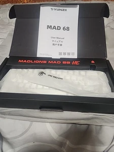 MADLIONS MAD68 HE  Magnetic Switch Hall Effect Keyboard - WHITE !!/ FAST SHIP  - Picture 1 of 7