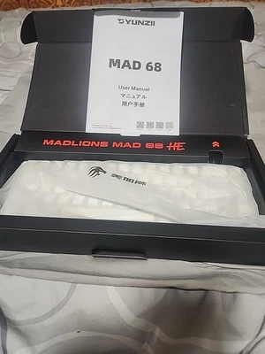 MADLIONS MAD68 HE  Magnetic Switch Hall Effect Keyboard - WHITE !!/ FAST SHIP  - Image 1 of 4