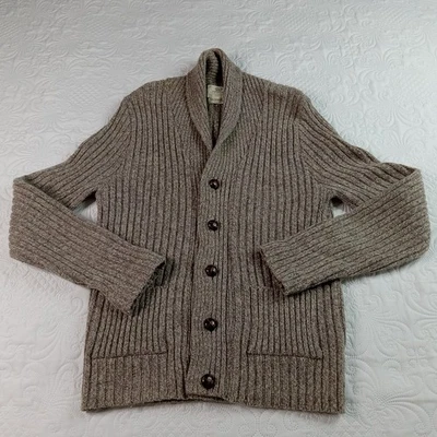 Lord Jeff Marlborough Coll. Wool Blend Sweater Mens XL Brown Cable Vtg USA EUC - Image 1 of 4