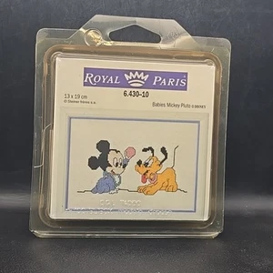 Royal Paris Disney Mickey Pluto Cross Stitch Kit 13x19cm 6.430-10 Needlepoint - Picture 1 of 10