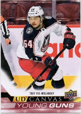 Trey Fix-Wolansky 2022-23 Upper Deck UD Canvas Young Guns Rookie RC #C101 - Image 1 of 2