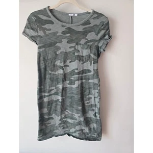 GAP Women's Camouflage Pocket T-Shirt Dress XS Green Casual Everyday - Picture 1 of 9