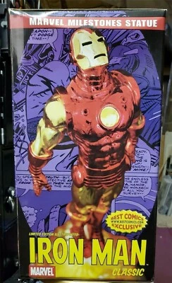 Hard Hero DIAMOND SELECT Exclusivo Galvanizado CROMO IRON MAN 35/400  Foto 1 de 2