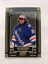 NHL Card, Igor Shesterkin,UD Portraits,UD1 2022-23,Rangers