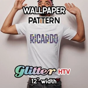 Wallpaper / Geometric Shapes Glitter Patterned HTV 12" ROLL **FREE SHIPPING** - Picture 1 of 65