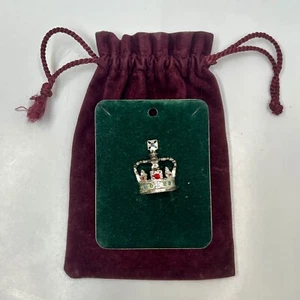 Spilla da bavero commemorativa regina Elisabetta giubileo corona imperiale Inghilterra - Foto 1 di 6