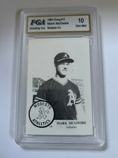 1989 Frank Chong Modesto A's Mark McGwire #35 