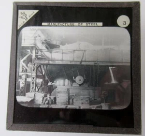 Fabricación de acero - Convertidores roscados - Magic Lantern Slide - Imagen 1 de 1