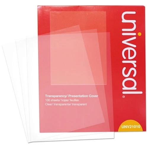 Universal Office Products Unv21010 Transparent Sheets B&w Laser/copier Letter