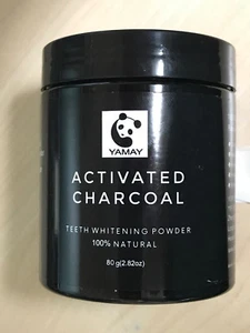 5 Activated Charcoal Teeth Whitening Powder 100% Natural (2.82oz) Toothpaste - Picture 1 of 2