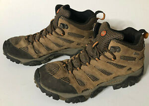 Merrell Moab 2 Hiking Boots Mens Size 8 Brown Waterproof Vibram Shoes