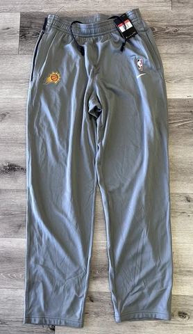 Phoenix Suns Sweat Pants Large TALL Dri Fit Gray Issued NBA Nike DRY PHX LT Cover
