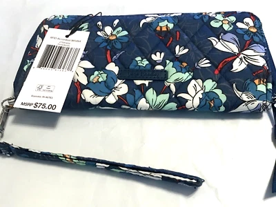 Cartera Muñequera Vera Bradley Acordeón Floral Ráfagas Nueva con Etiquetas Foto 1 de 4