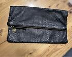 Clare V. Que Vivier Leather Clutch Bag