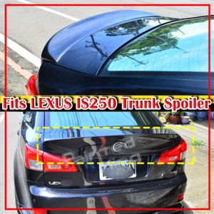 Unpainted 06-12 Fits Lexus IS250 IS350 4DR Sedan W Type Rear Trunk Spoiler Wing - Picture 1 of 4